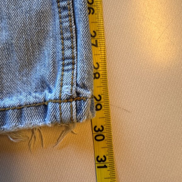 (SOLD) Aeropostale Benton Original Bootcut Jeans Mens Size 32 Distressed Grunge - Picture 11 of 15